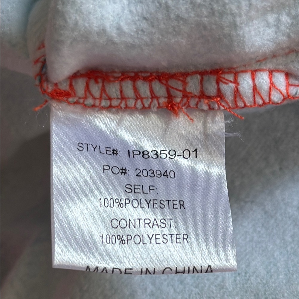 BiBi Women’s Medium Colorblock Crew Neck Sweatshirt - Orange and Mint - Picture 6 of 6